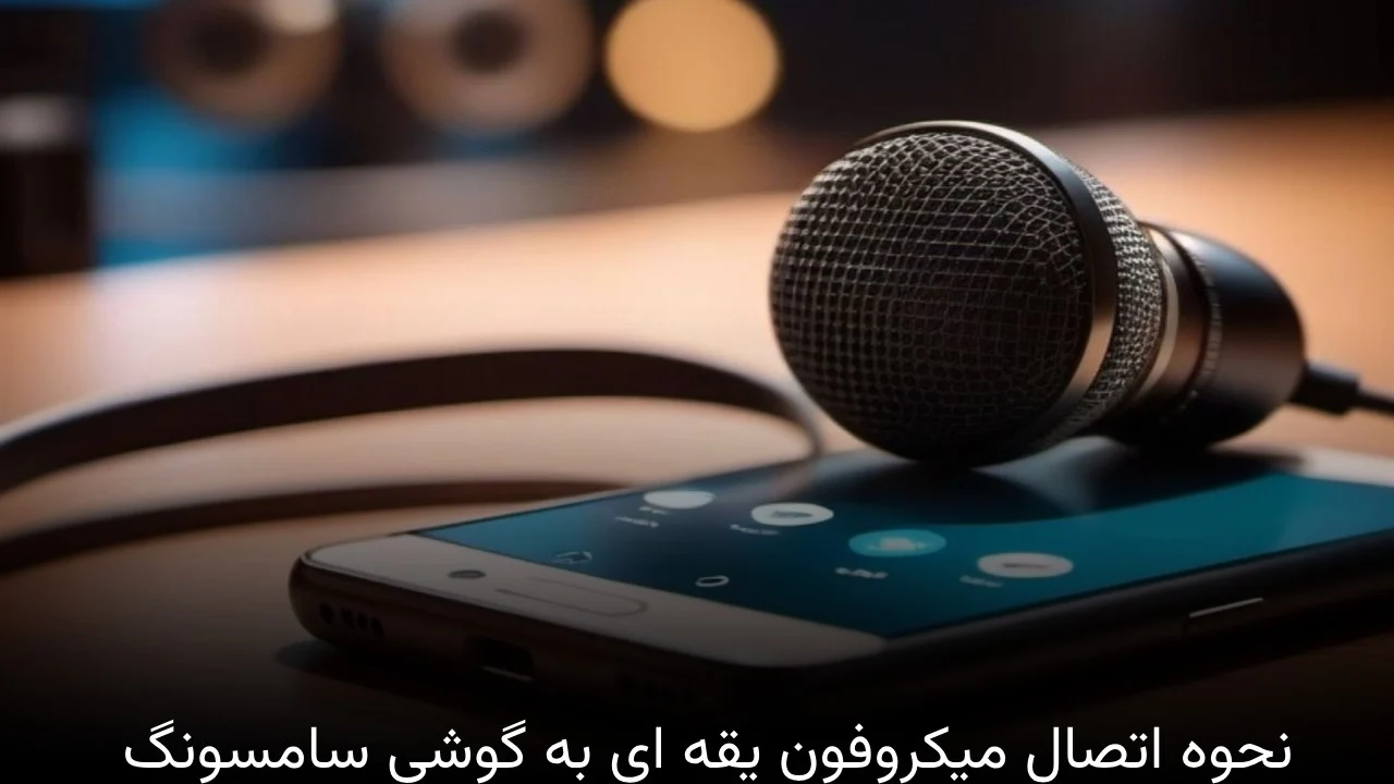 نحوه اتصال میکروفون یقه ای به گوشی سامسونگ