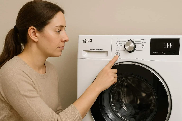 چگونه ماشین لباسشویی ال جی را خاموش کنیم؟ + نکاتی که نمیدانید!