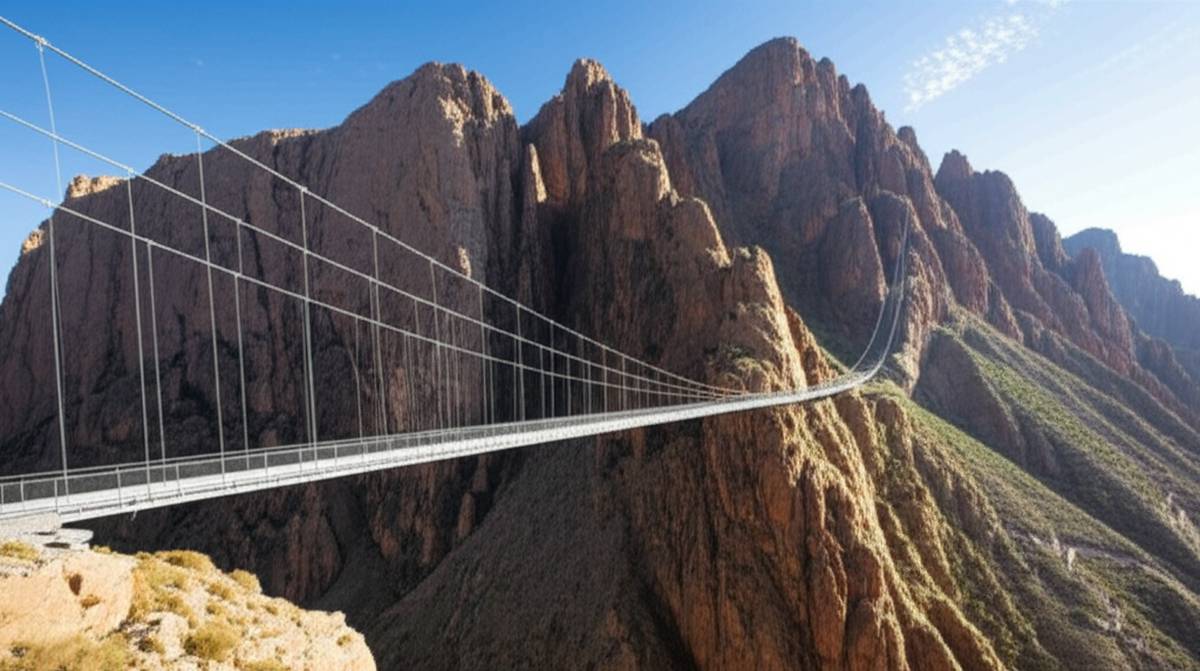 پل معلق کوه صفه اصفهان | هیجان، چشم انداز و هر آنچه باید بدانید