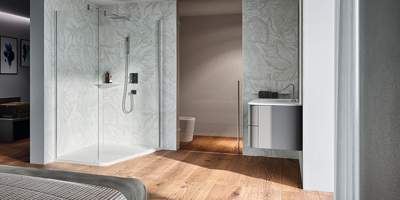 شیشه | شیرآلات ابعاد استاندارد کابین دوش برای حمامهای کوچک