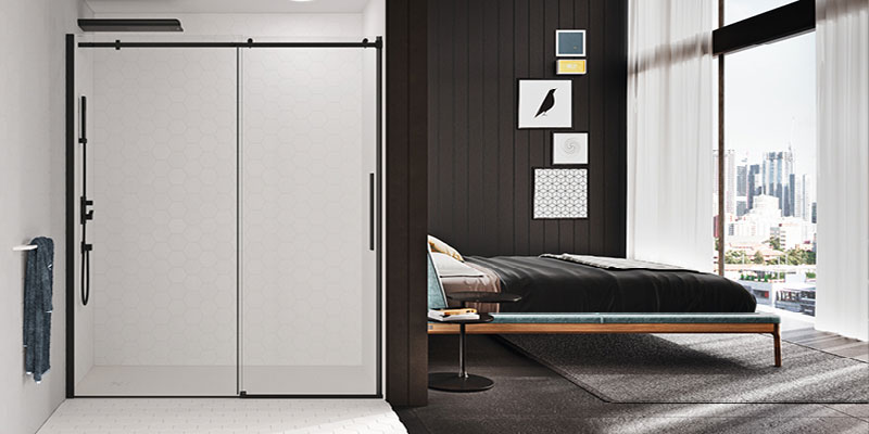 شیشه | شیرآلات ابعاد استاندارد کابین دوش برای حمامهای کوچک