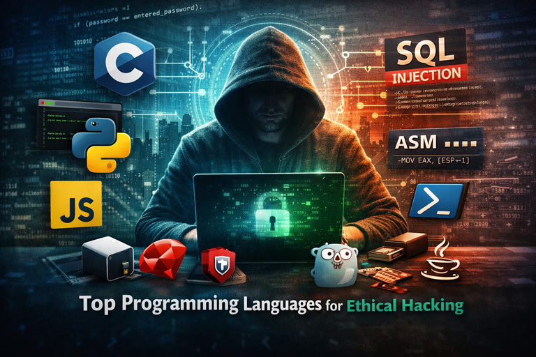 بهترین زبان های برنامه نویسی برای هک در سال ۲۰۲۶