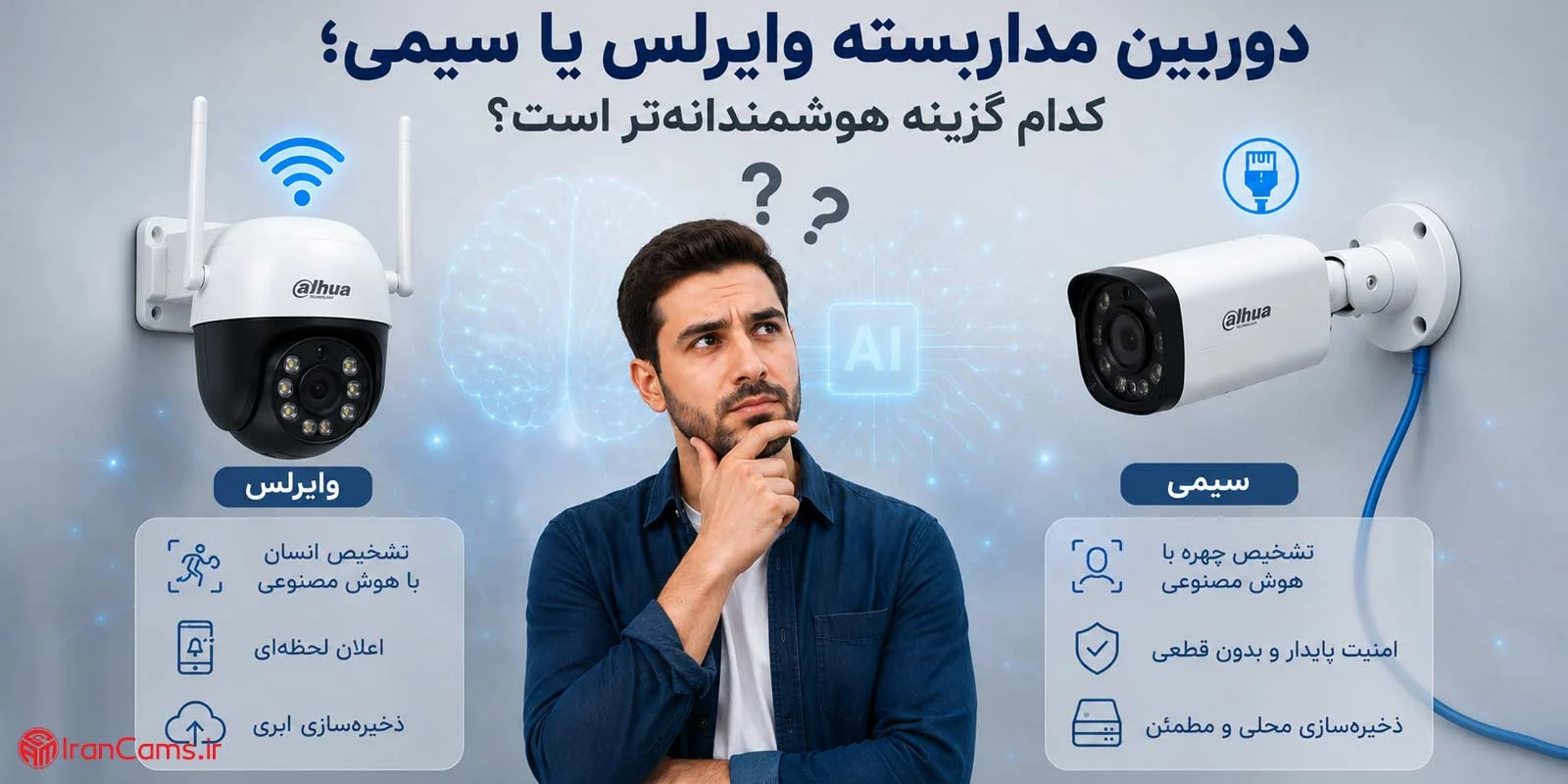 دوربین مداربسته وایرلس یا سیمی؛ کدام گزینه هوشمندانه‌تر است؟