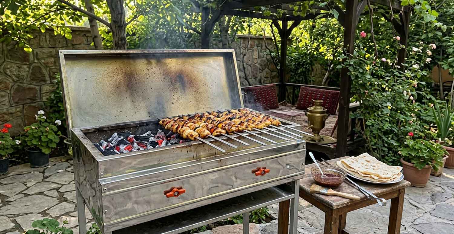 باربیکیو | کیف کباب پز گازی ارزان قیمت؛ معرفی مدلهای اقتصادی و باکیفیت